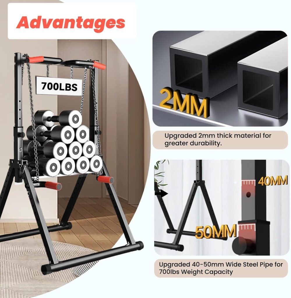 DOBESTS Foldable Power Tower 700 lbs